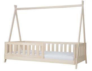 dětská postel dřevěná borová Domeček LK142 bělená pacyg