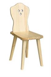 dřevěná jídelní židle z masivního dřeva borovice KR4 jandr