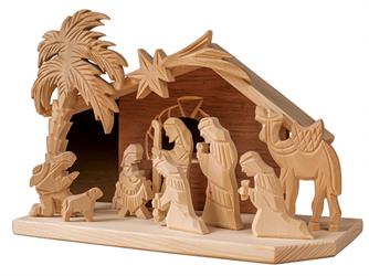 Dřevěný Vánoční Betlém velký GD511 pacyg