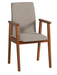 dřevěná jídelní židle z masivu čalouněná Fotel 1 drewmi