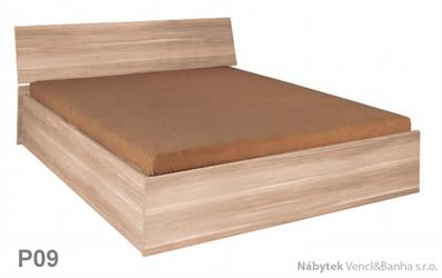 moderní dvoulůžková postel z dřevotřísky 180x200 s úložným prostorem Penelopa P09 maride