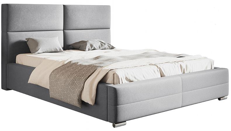 Čalouněná dvoulůžková manželská postel model Vencl Bed 3 Rib