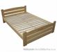 dřevěná dvoulůžková postel z masivního dřeva Standart chalup