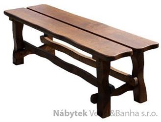 dřevěná jídelní zahradní lavice 150 cm z masivního dřeva euromeb 4