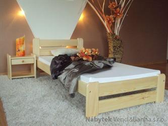 dřevěná jednolůžková postel z masivního dřeva Eureka maxidre