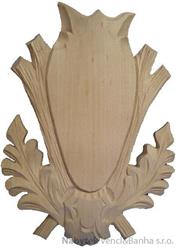 dřevěná dekorace, podložka pod trofej, dřevořezba 9 kryn