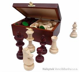 dřevěné turnajové šachové figurky Staunton Nr. 5 167 mad