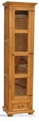 dřevěná rustikální vitrína stylová z masivního dřeva borovice Mexicana VIT06 I euromeb