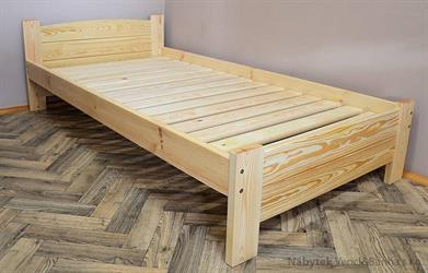 dřevěná dvoulůžková postel z masivního dřeva Aston chalup
