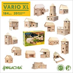 Dřevěná Skládací stavebnice VARIO XL 184 pcs W21 Walachia