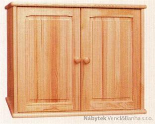 dřevěná kuchyňská skříňka horní z masivního dřeva borovice drewfilip 13