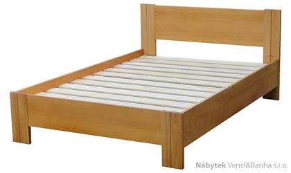 dřevěná jednolůžková postel z masivního dřeva Etiuda chalup