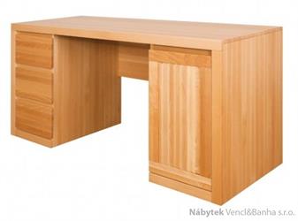 dřevěný bukový psací stůl, PC stolek z masivního dřeva buk BR402 pacyg