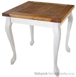 dřevěný rustikální stylový jídelní stůl z masivního dřeva borovice Mexicana MES03 nohy Ludwik  euromeb
