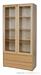 dřevěná buková knihovna, vitrína prosklená z masivního dřeva buk KW421 pacyg