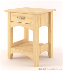 dřevěný noční stolek z masivního dřeva borovice Castello CAS-S-41 drewm 