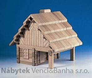 dětská dřevěná stavebnice Lovecký srub program Archa