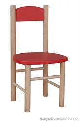 dětská dřevěná židlička s opěrkou metdre barevná