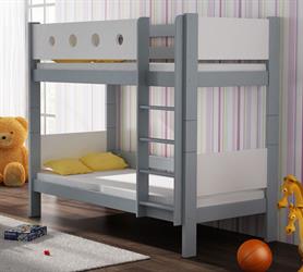 patrová postel dřevěna URWISEK-P 200X90 wrob šedá