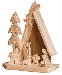 Dřevěný Vánoční Betlém velký GD510 pacyg