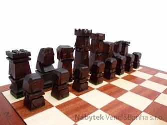 dřevěné šachy vyřezávané ORAWA 116 mad
