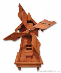 zahradní dekorace dřevěná, větrný mlýn pacyg MO138