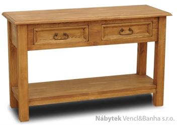 dřevěný rustikální stylový konferenční stolek z masivního dřeva borovice Mexicana CON07 euromeb