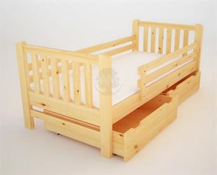 dětská dřevěná jednolůžková postel smrková Hubert maršal