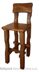 zahradní dřevěná barová jídelní židle z masivního dřeva euromeb 5