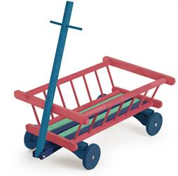 Dřevěný vozík žebřiňák barevný pietro