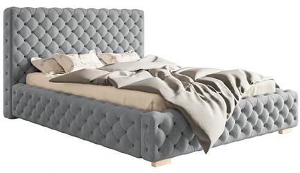 Čalouněná dvoulůžková manželská postel model Vencl Bed 15 Rib