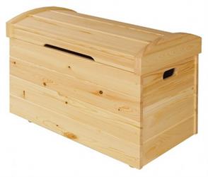 dřevěná komoda, úložný prostor na hračky z masivního dřeva borovice KS104 pacyg