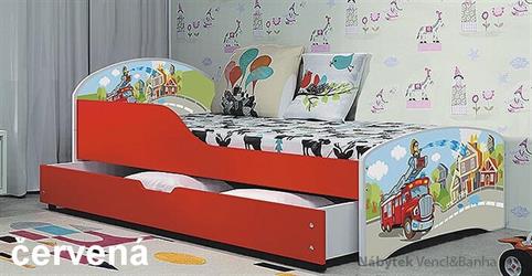 dětská postel Tobi červená bogdmar