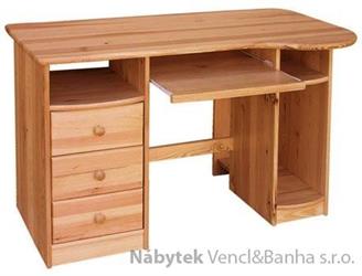 dřevěný psací stůl PC stolek z masivního dřeva drewfilip 3