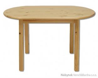 dřevěný jídelní stůl oval z masivního dřeva borovice ST106 pacyg