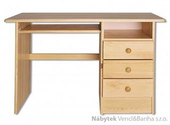 dřevěný psací stůl, PC stolek z masivního dřeva BR106 pacyg